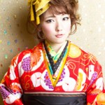 卒業式の袴に似合う髪型ミディアム編み込みアップの人気ヘアアレンジ