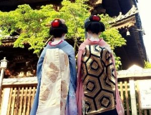 後姿の舞妓