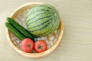 スイカと夏野菜