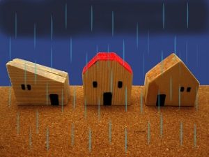 雨とおもちゃの家
