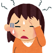 頭痛の女性